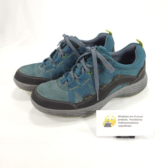 Cobb Hill Casual Lace Up Walking Shoe Womens Size 8 CCM01TL88 Green Black - Picture 1 of 9
